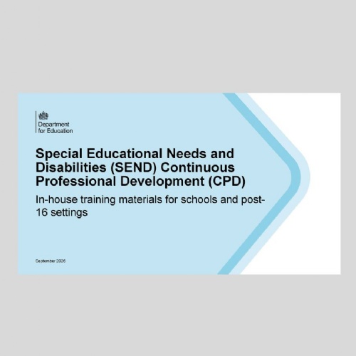 New SEND and Inclusion Training Materials Now Available